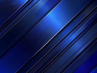 Abstract design with blue metallic background, diagonal lines, and sharp edges, ideal for modern banners.