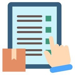 Inventory Management multi color icon, use for delivery, shipping, logistics, and industry theme. use for modern concept, UI or UX kit, web and app development