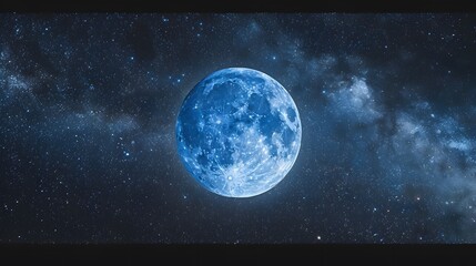 blue moon background concept