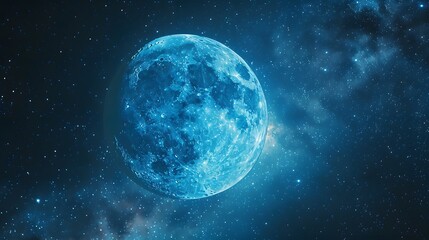 blue moon background concept