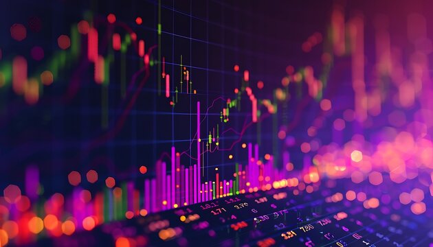 Clear and concise scatter plot highlighting a strong positive relationship between stock prices and trading volume, with data points arranged in an ascending order.