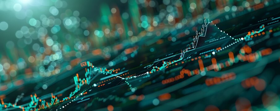 Crisp scatter plot depicting a significant positive correlation between stock prices and trading volume, with data points forming a distinct upward pattern, indicating robust investor interest.