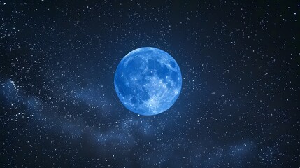 Fototapeta premium blue moon background concept