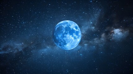 blue moon background concept