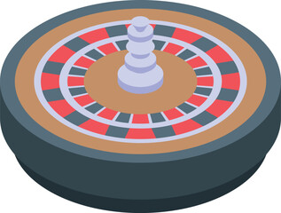 Classic casino roulette wheel is spinning, showing the anticipation and excitement of placing bets in a gambling game