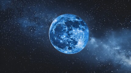 blue moon background concept