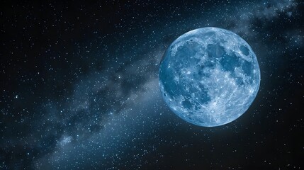 Obraz premium blue moon background concept