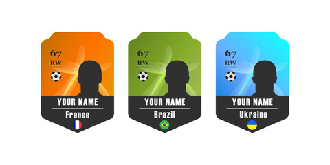 football player card with countries © Creatmark