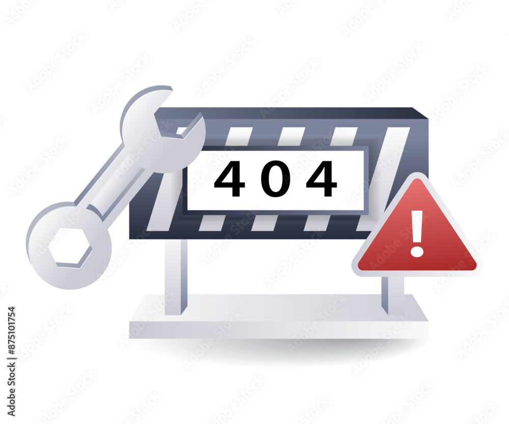 Poster The process of fixing error code 404 in internet technology