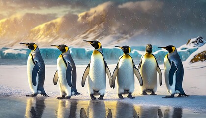 Fototapeta premium emperor penguin colony