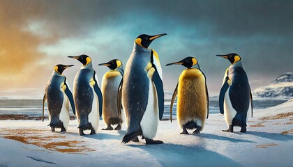 Obraz premium emperor penguin colony