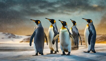 Fototapeta premium emperor penguin colony
