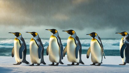 Fototapeta premium emperor penguin colony