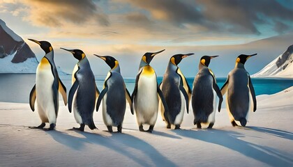 Obraz premium emperor penguin colony