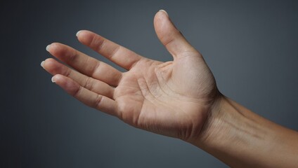 Female hand showing gestures. White palm, arm, fingers in various signs. Concept isolated icon set.