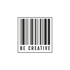 Be Creative T-shirt Design, Barcode