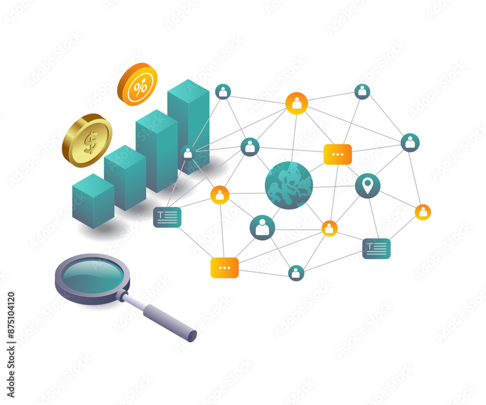 Aufkleber technological business development networks
