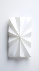 Digital white minimalist origami art abstract poster mobile background