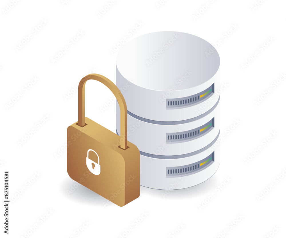 Leinwandbilder security key for database server systems