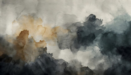 vintage grunge and watercolor paint background. Generative AI.