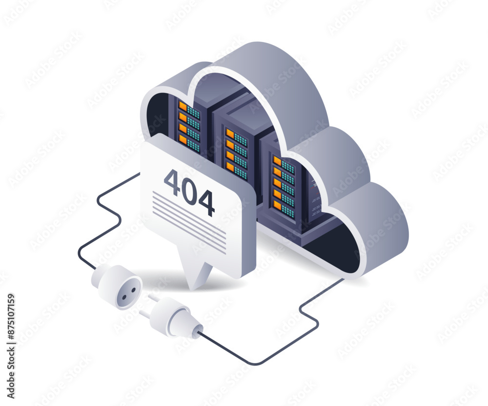 Poster Repairing error code 404 on the cloud server