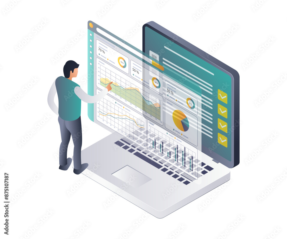 Poster professional technology data developers and analysts