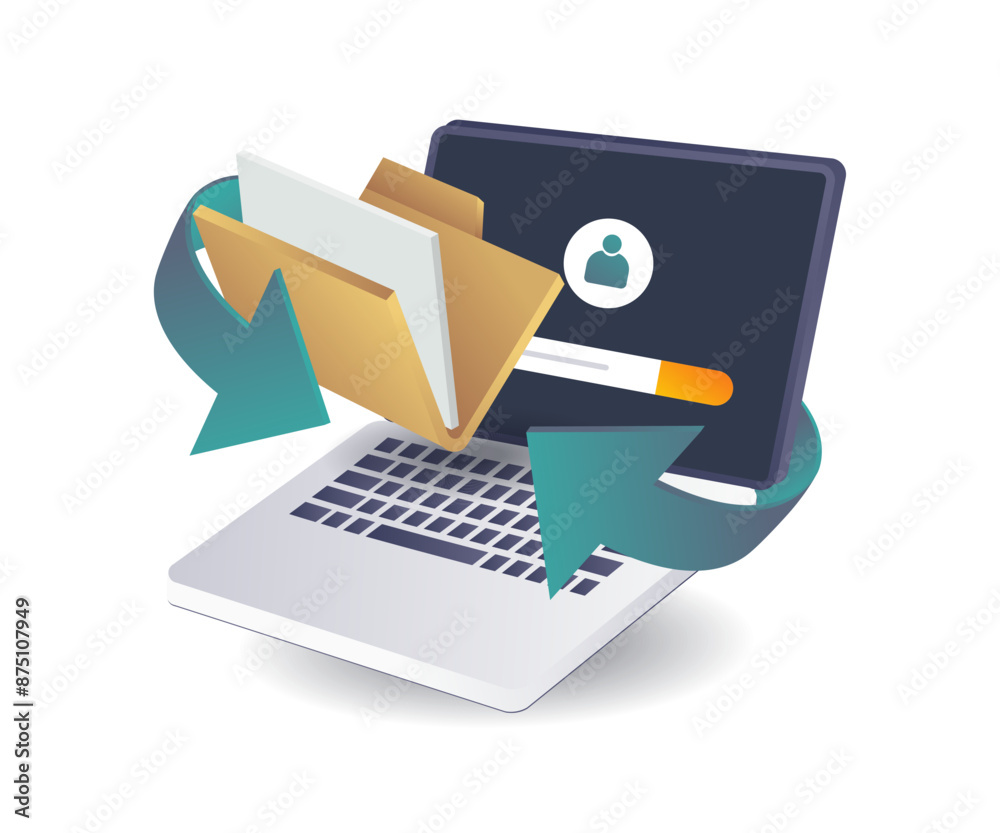 Leinwandbilder managing personal data folders on your computer