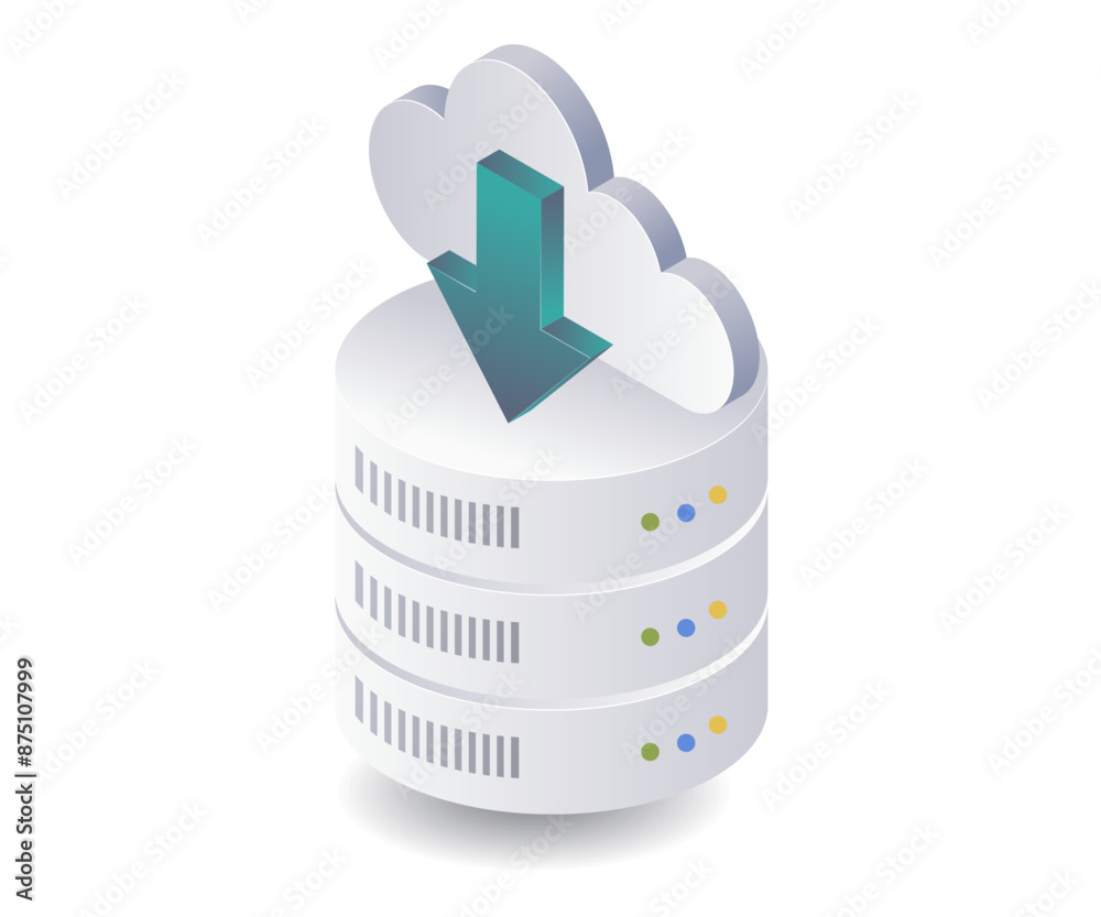 Leinwandbilder Managing Database Systems in Cloud Servers