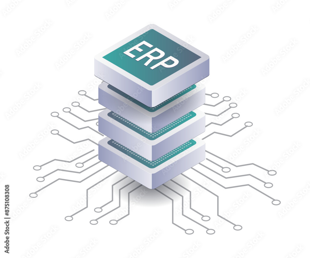 Aufkleber Optimizing Business Performance with ERP Database Solutions