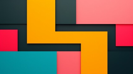 Bold and impactful abstract design with contemporary geometric elements, dynamic layouts, and versatile color schemes; refined and professional for a clean, sleek look. Illustration, Image, ,