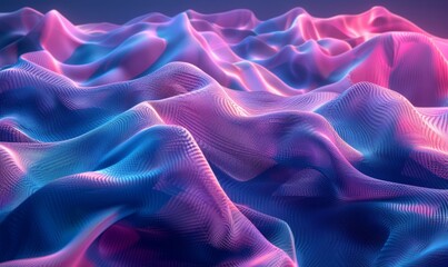 Obraz premium Gradient mesh in cool tones