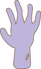 Obraz premium Halloween Ghost hand decoration