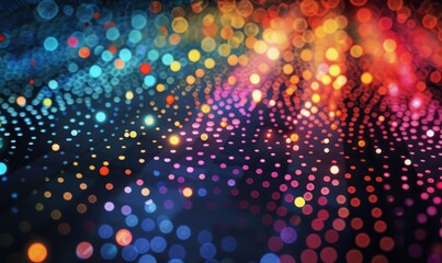Digital dots pattern in neon shades