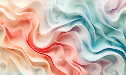 Obraz premium Pastel color abstract shapes pattern