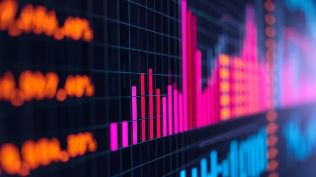 Dynamic and bold design highlighting finance, economy, and global markets; impactful visuals of currency, exchange, and blockchain technology. Illustration, Image, , Minimalism,