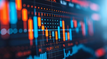 Dynamic and impactful design highlighting finance, economy, and global markets; vibrant visuals of currency, exchange, and blockchain technology. Illustration, Image, , Minimalism,