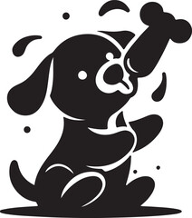 cute dog vector art illutration8