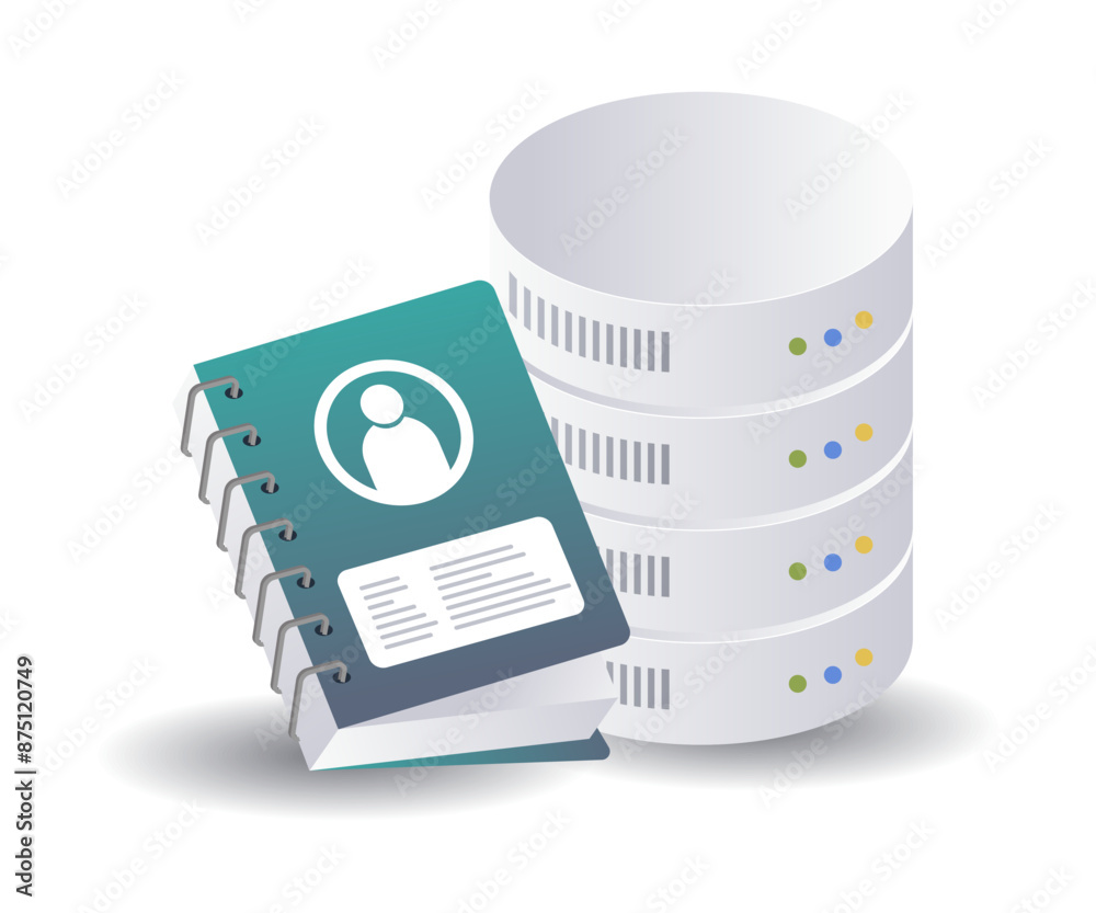 Poster digital marketing database strategies for business development