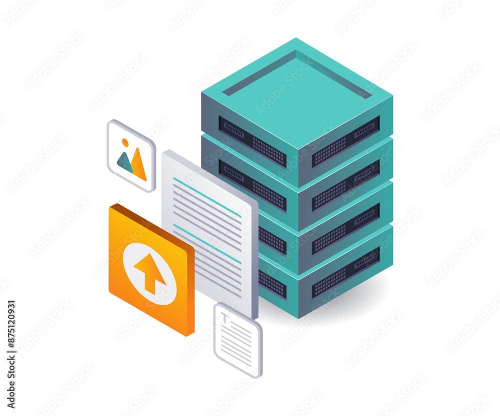 Aufkleber Data Storage Server for Computer Networks