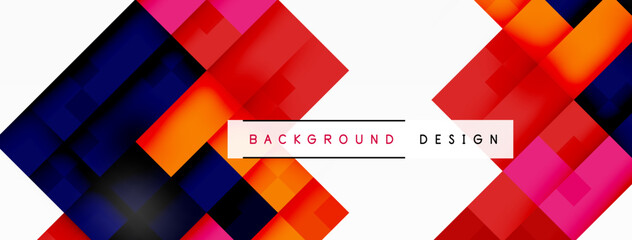 Dynamic colorful squares background. Vector Illustration For Wallpaper, Banner, Background, Card, Book Illustration, landing page