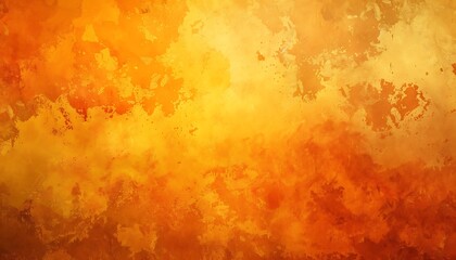 Abstract background with warm autumn colors, orange and yellow gradient, grunge texture, ideal for text.