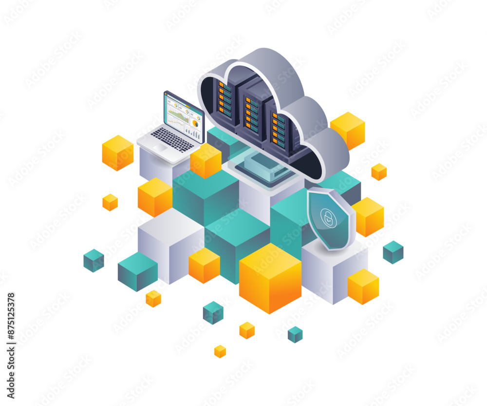 Aufkleber Analyzing Blockchain Security in Cloud Server Infrastructures