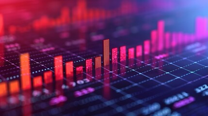 Dynamic and impactful design highlighting finance, economy, and global markets; vibrant visuals of currency, exchange, and blockchain technology. Illustration, Image, , Minimalism,