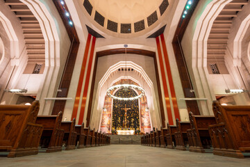 Obraz premium Interior of Saint Joseph's Oratory of Mount Royal (Oratoire Saint-Joseph du Mont-Royal). A minor basilica in Montreal, Quebec, Canada.