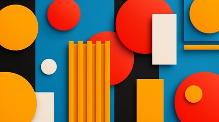 Fototapeta premium Modern abstract pattern focusing on investment, ROI, and risk; detailed and balanced layouts representing diversification and trading. Illustration, Image, , Minimalism,