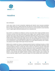 modern professional business company letterhead template