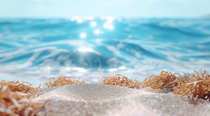Fototapeta premium christmas tree on the beach