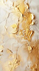 Obraz premium Golden white mixed color hemp mixed color Japanese paper Japanese style on the background. AI generated illustration