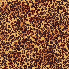 Bold Leopard Print with Triangles and Diamonds Design