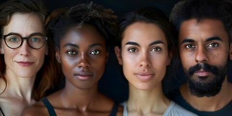 Fototapeta premium Portraying Diversity in Mental Health Struggles and Depression for Awareness Campaigns. Concept Mental Health, Awareness Campaigns, Diversity, Depression, Struggles